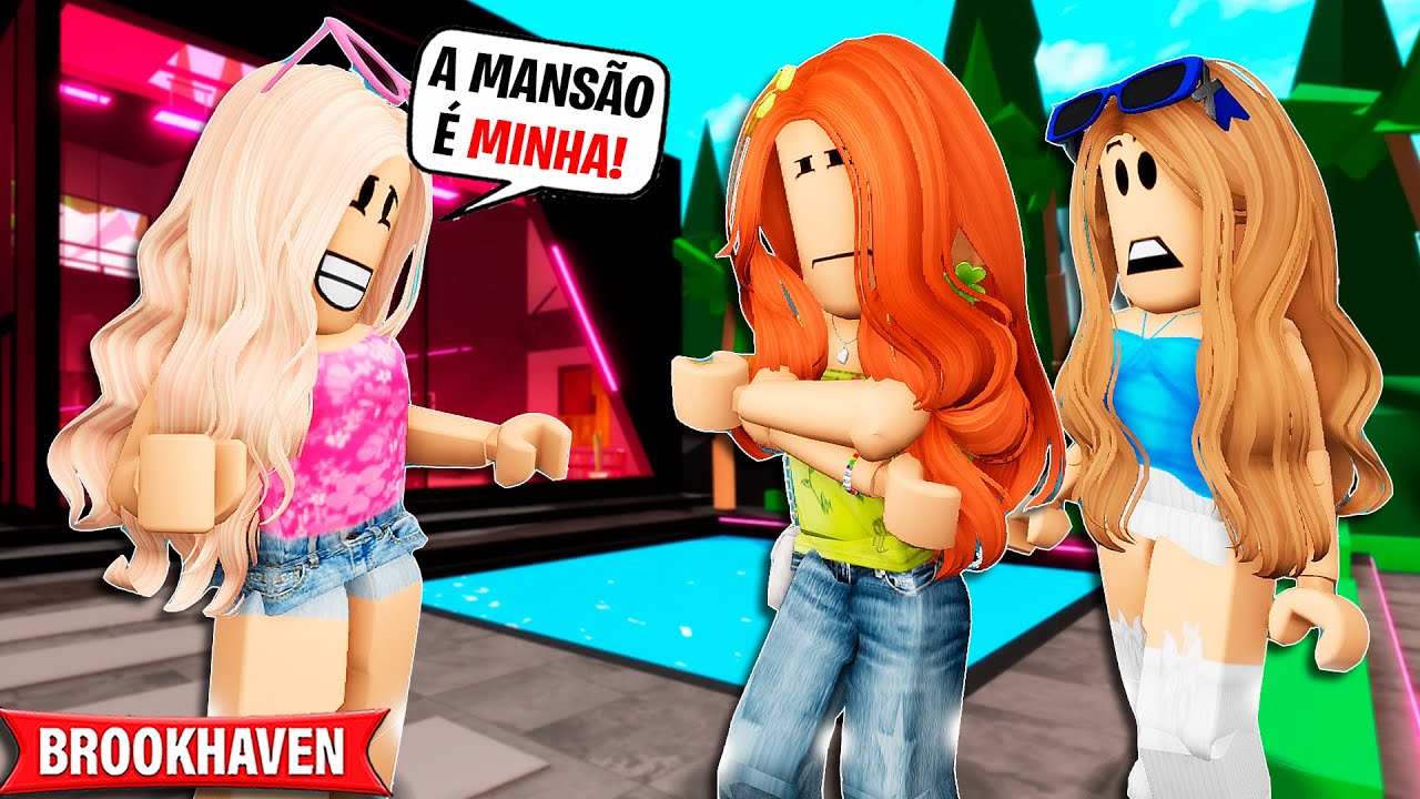 A MENINA FINGIA SER DONA DA MANSÃO DE LUXO | Historinhas Brookhaven Rp Bibi e Lud