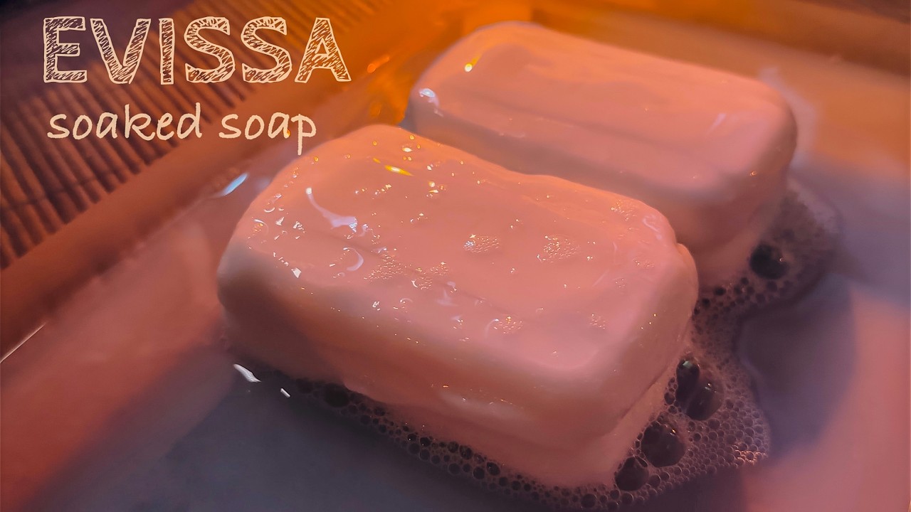 ASMR SOAP 🤍 EVISSA 🤍 Soaked Soap || АСМР Размокшее Мыло #asmr