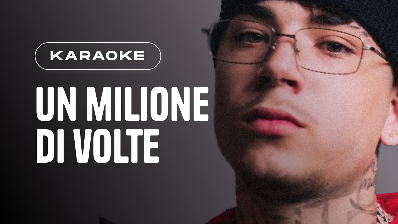 Shiva, Sfera Ebbasta | Un Milione Di Volte // Piano Karaoke con Testo
