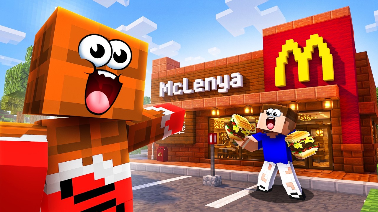 МОЙ ДРУГ ПОСТРОИЛ ГИГАНТСКИЙ МАКДОНАЛДС!🍟МАЙНКРАФТ!