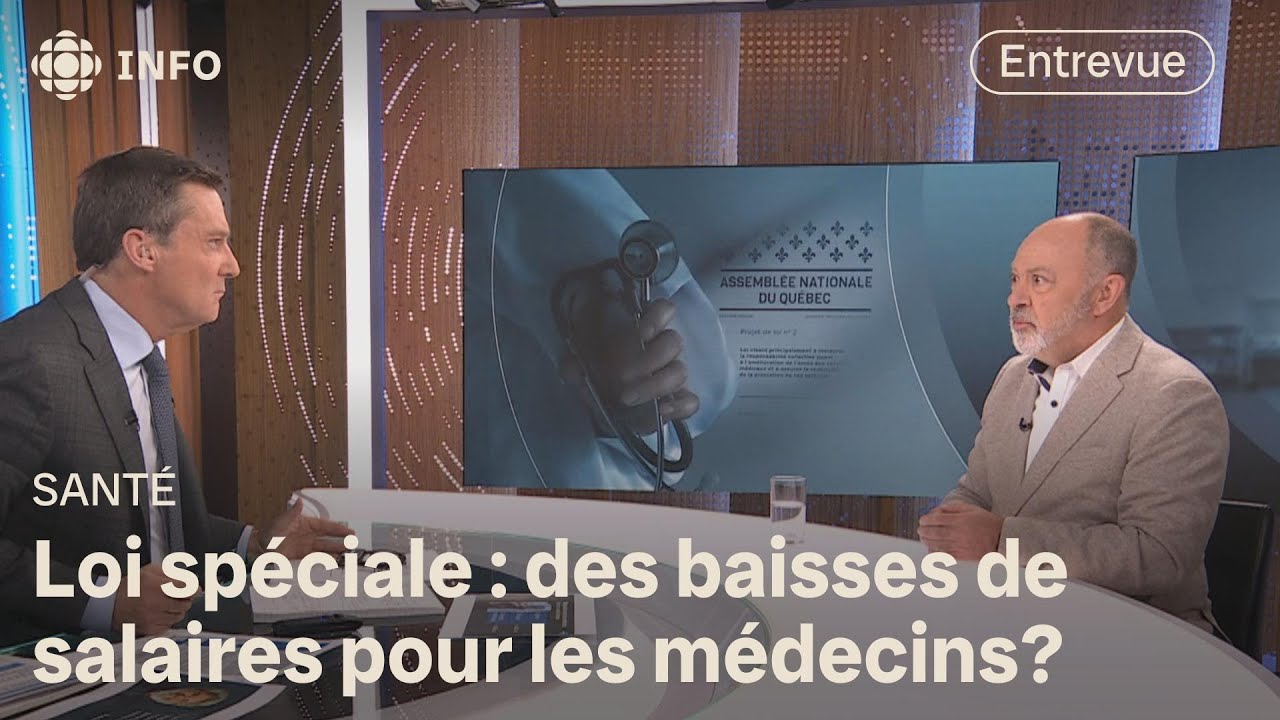 Christian Dubé défend sa loi spéciale et invite les médecins à discuter