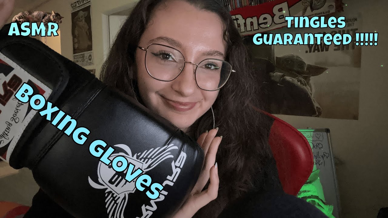 ASMR with boxing gloves 🥊 (so tingly) 🥱