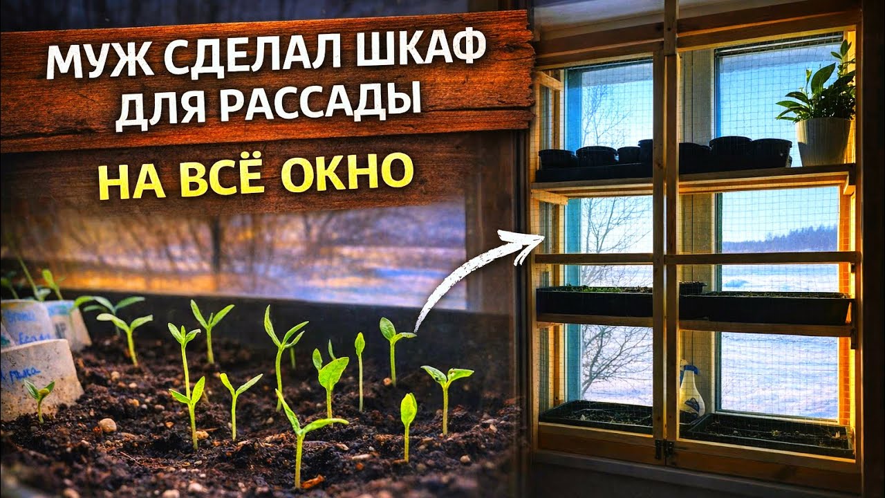 Куда поставить рассаду, когда подоконники закончились?