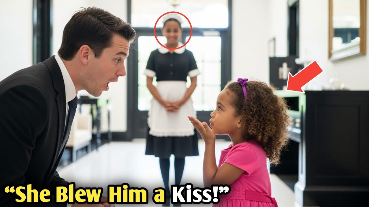The Maid's Daughter Blew a Kiss to a Billionaire at Their First Meeting — What He Did Next Left...
