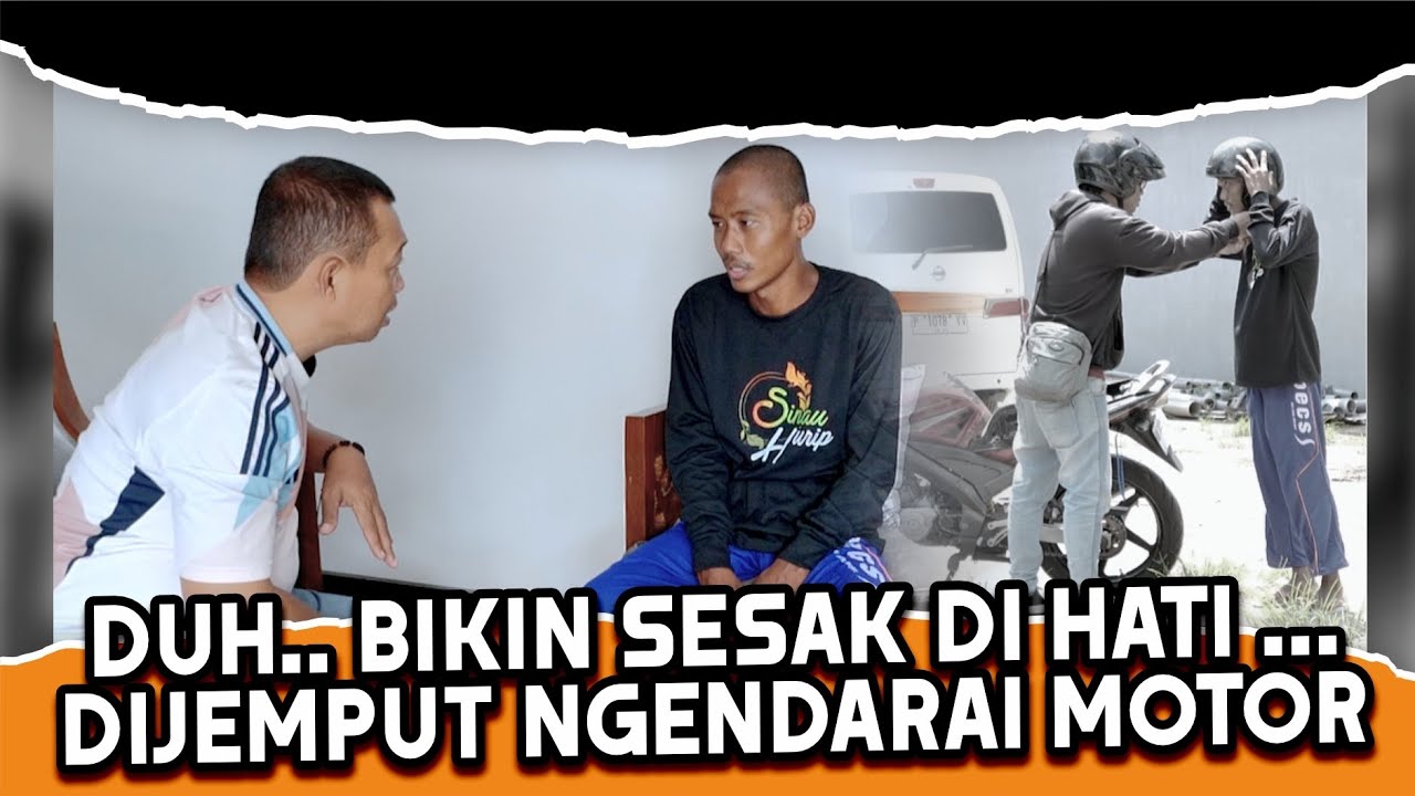 MAK DEEGG ❗️🥹❗️ODGJ MANIS DIJEMPUT KAKAKNYA‼️HELMNYA DIPAKAIKAN🤩🤩TERHARUUU