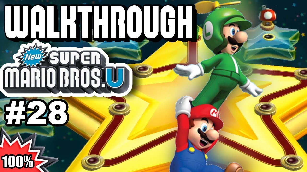 New Super Mario Bros. U 100% Multiplayer Walkthrough - Part 28