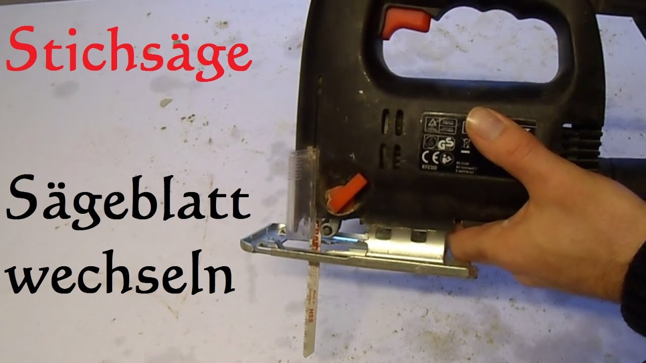 S&auml;geblatt von der Stichs&auml;ge wechseln - Stichs&auml;geblatt ersetzen erneuren auswechseln