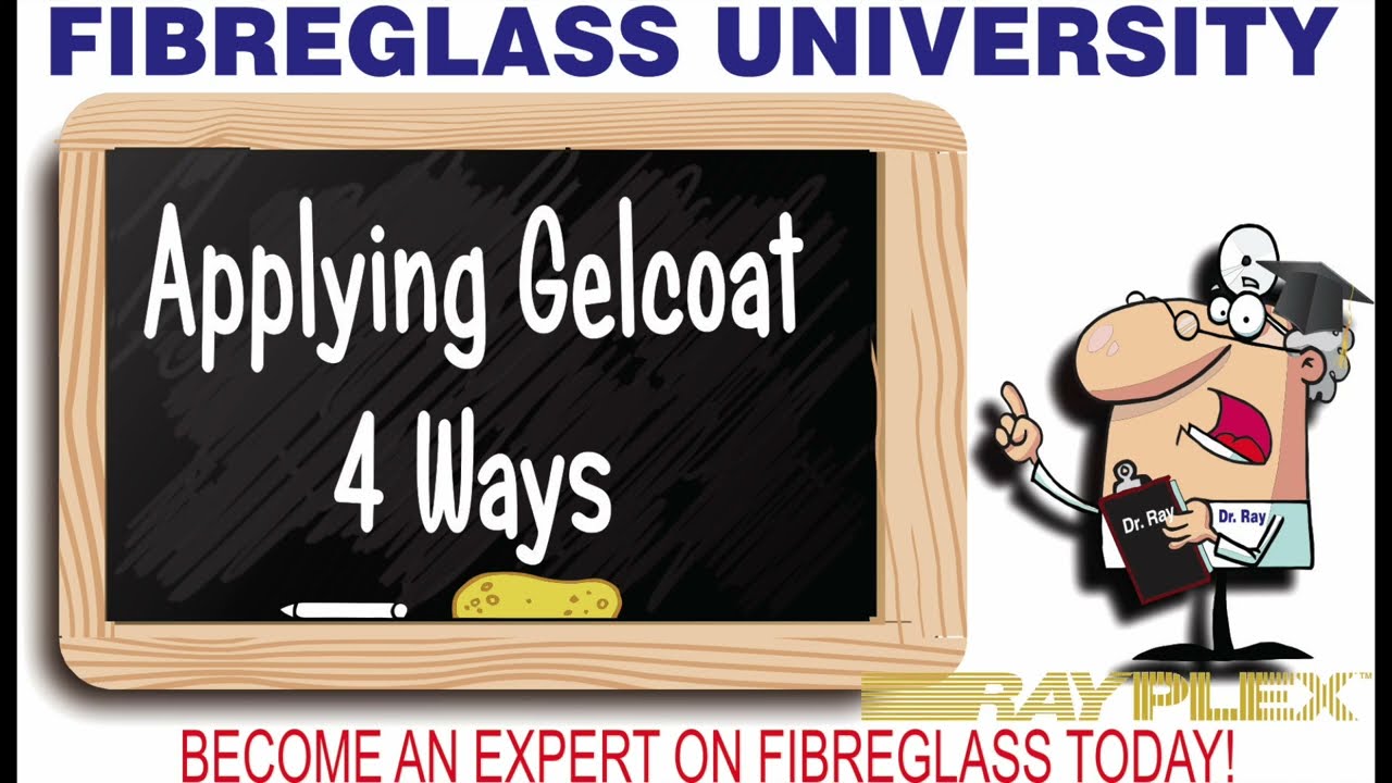 Applying  Gelcoat 4 different methods.    Types-Brushing, Spraying, Spray& Buff, Ultra Spray
