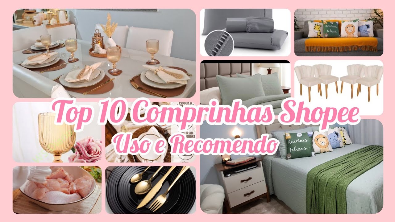 TOP 10 COMPRAS NA SHOPEE ROUPAS DE CAMA E MESA POSTA/ITENS QUE USO E RECOMENDO#achadinhos#shopeE