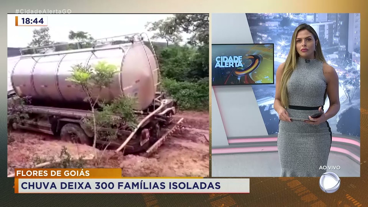 FLORES DE GOIÁS: CHUVAS DEIXOU 300 FAMÍLIAS ISOLADAS