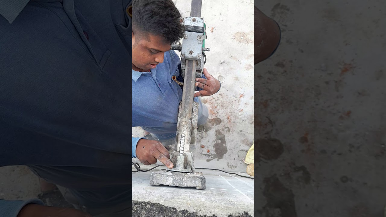 How to use Core Cutting machine #core #drilling #concrete #Hole's