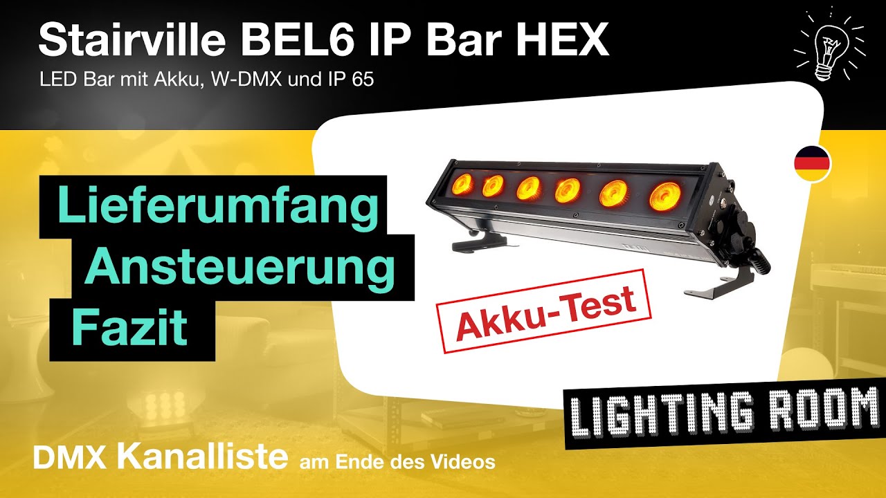 Outdoor Akku LED Bar with wireless DMX