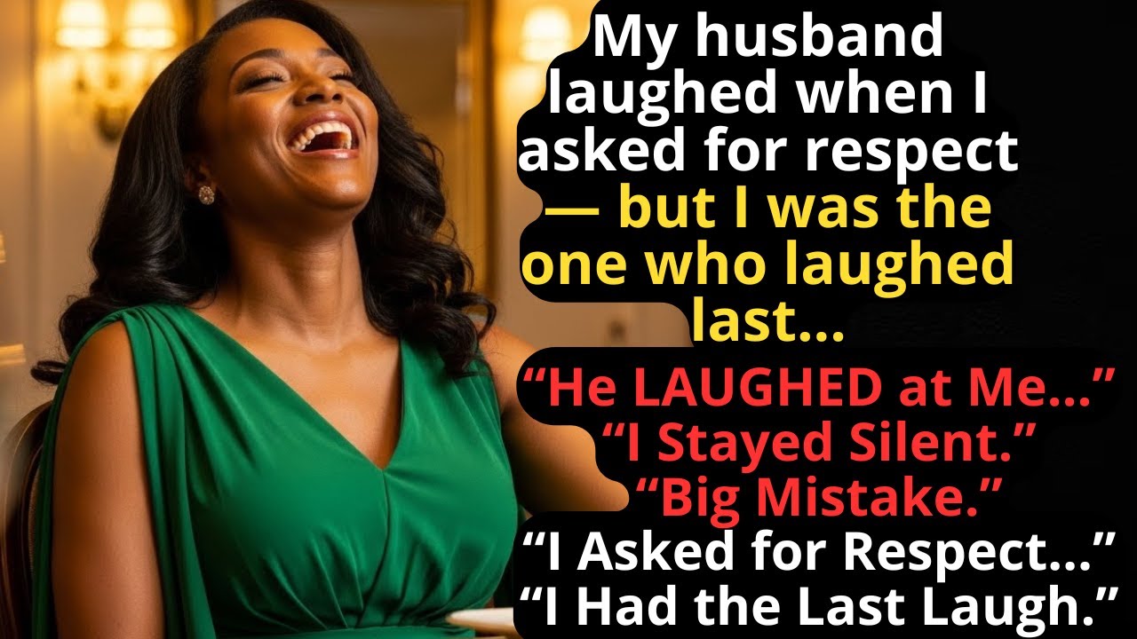 My husband laughed when I asked for respect — but I was the one who laughed last...
