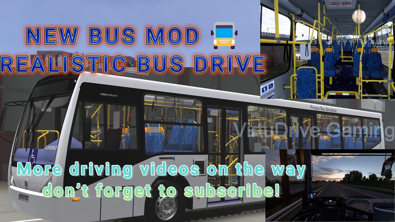 First Drive with New Bus MOD | Realistic Bus Driving in Euro Truck Simulator 2 | VirtuDriveGaming