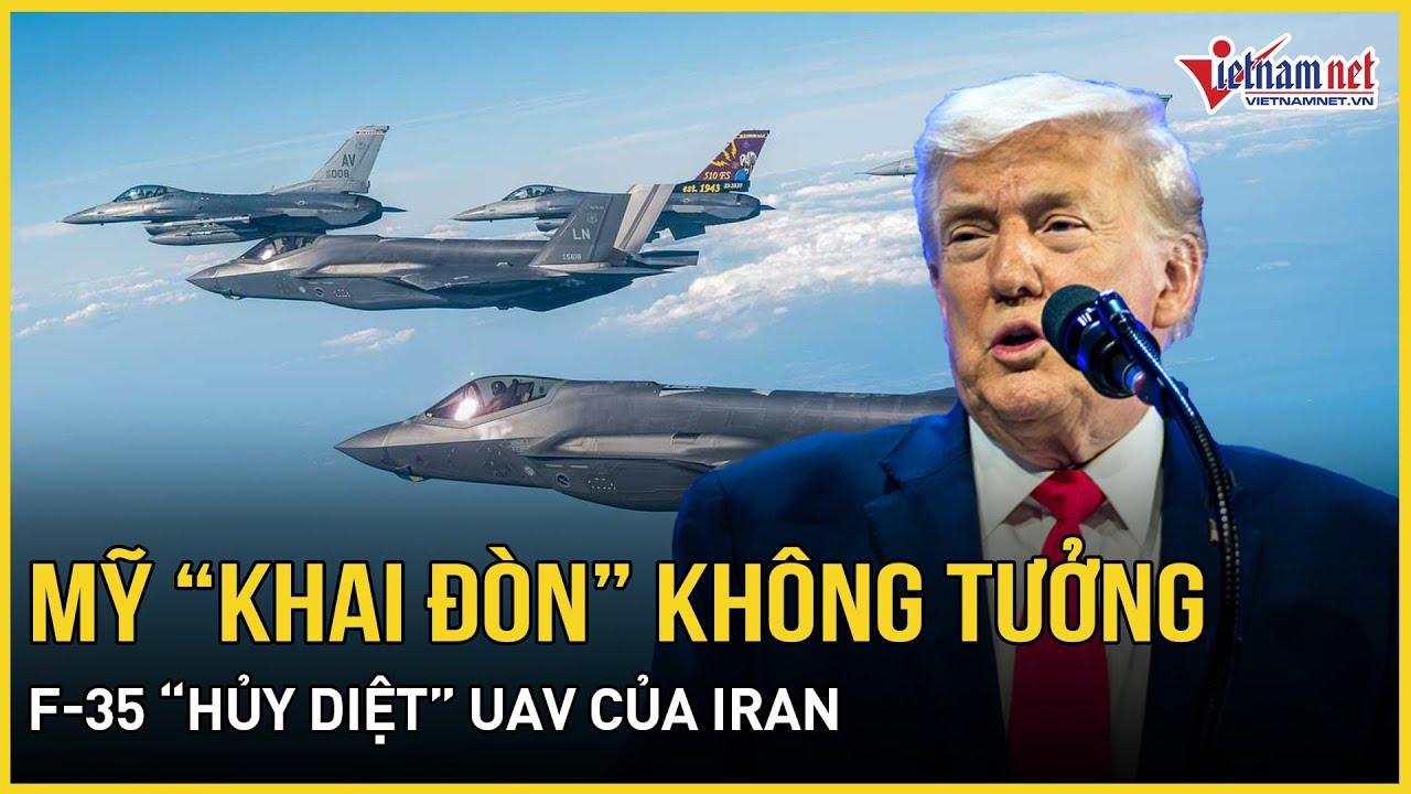 CHÍNH THỨC: Mỹ “khai đòn” không tưởng, F-35 “hủy diệt” UAV Iran lao dữ tợn đe dọa tàu sân bay
