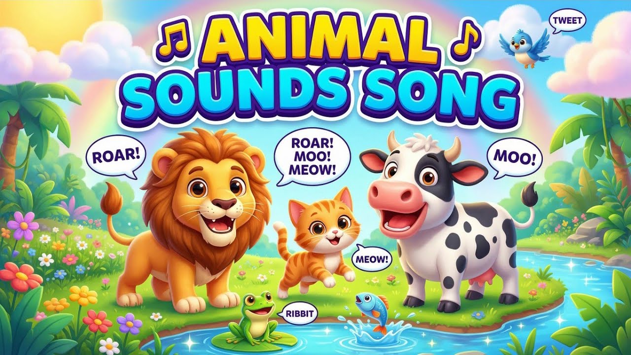 ABC Animals Sounds Song | Learn A B C with Alligator Bear Cat Dog