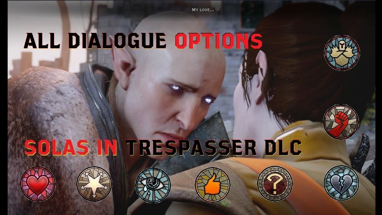 ALL Dialogue Options in The Last Conversation With Solas (Romance Version) - DA:I Trespasser DLC