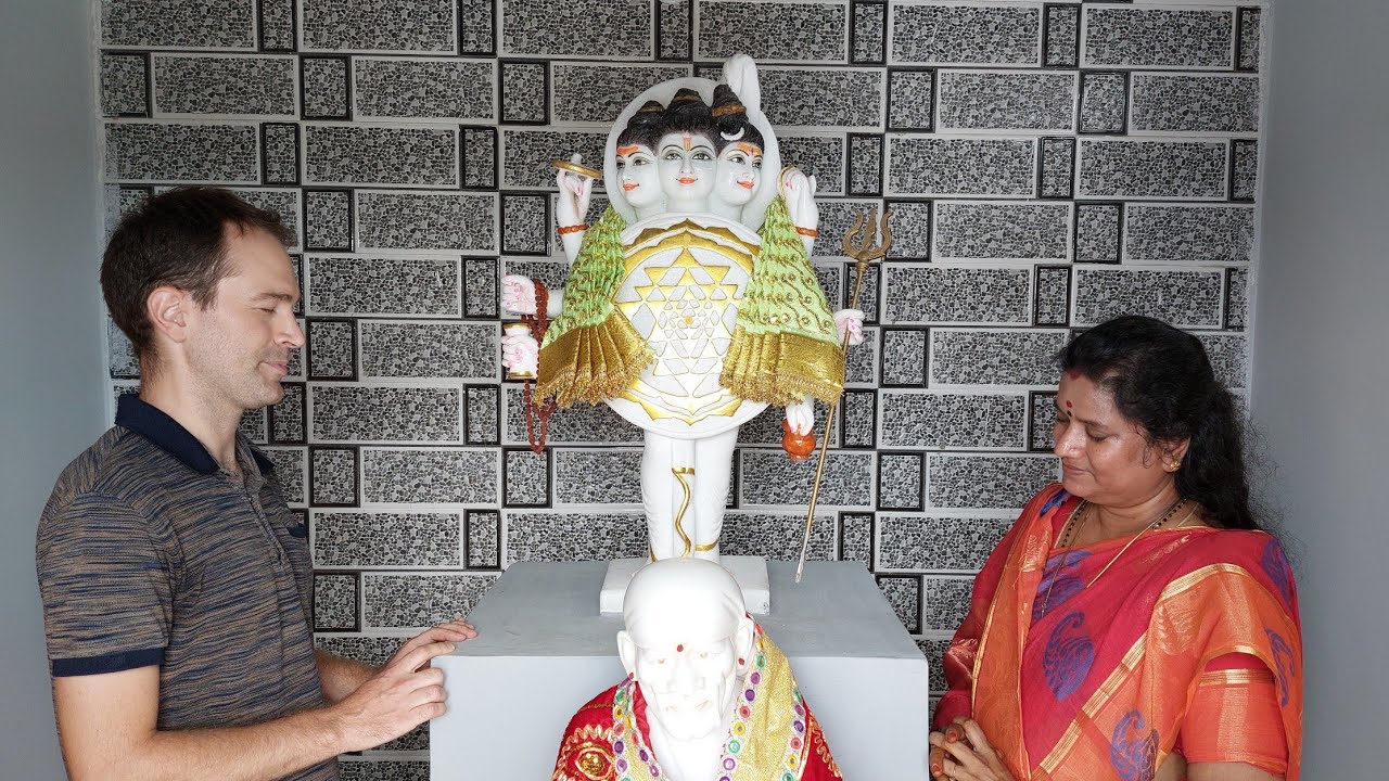 Quentin from France visited Kancheepuram and was blessed with special  deeksha and blessing by Amma