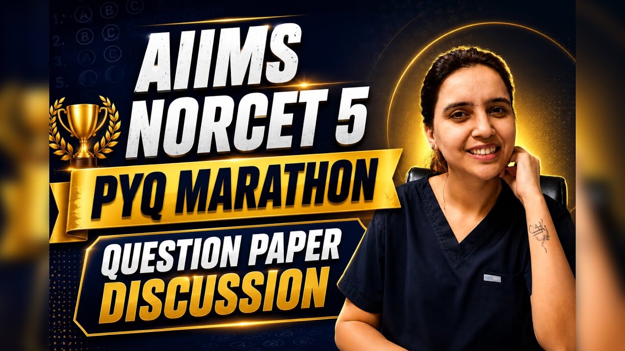 AIIMS NORCET 5 Prelims PYQs🔥