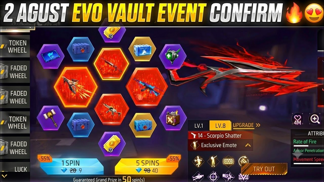 Next Evo Vault Event👌😻 | August Evo Vault 2026 | august month evo vault event 2026 | next evo vault 