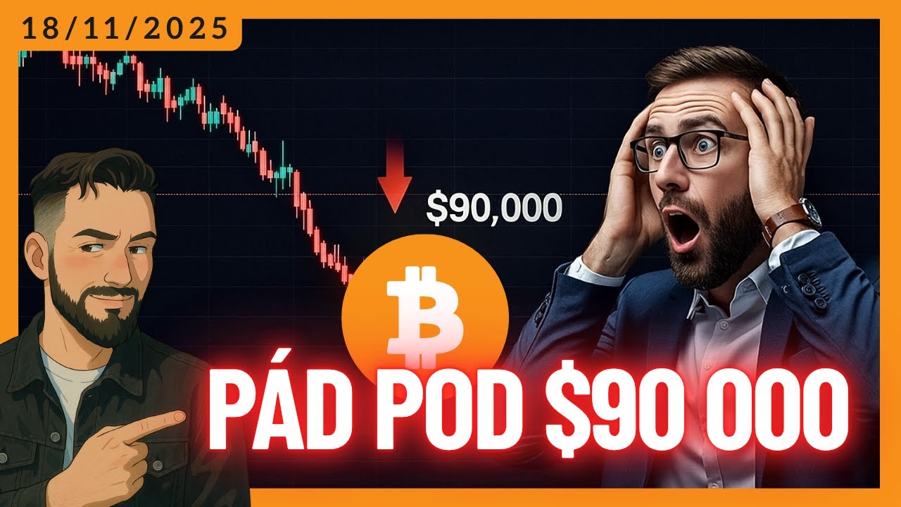BITCOIN POD $90 000 - Kedy pr&iacute;de dno? 🔴 #BTC #kryptoraňajky