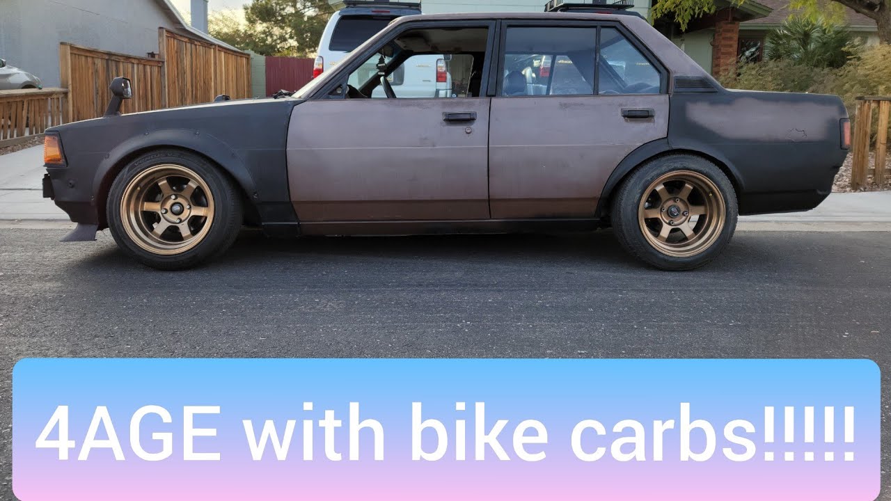 4age bike carb swap into my ke70(lolla)