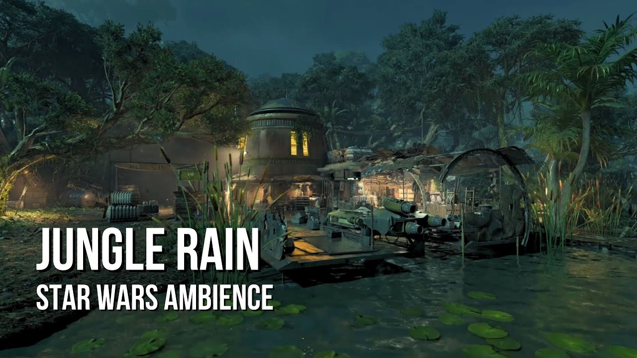 Jungle Rain | Star Wars Ambience | Relaxing Rain, White Noise, Sleep Aid