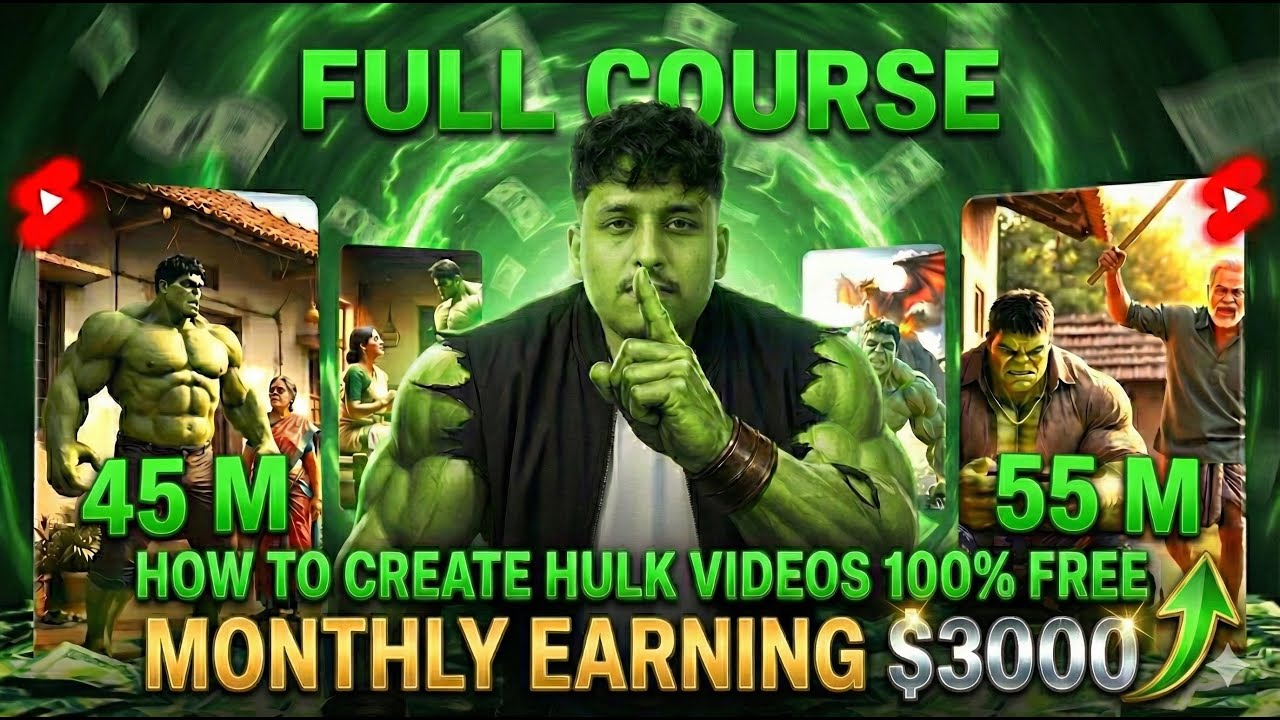 How To Create Perfect HULK Ai Videos | Like Deep Animation Hulk Badmash AI | ai video kaise banaye 🤑