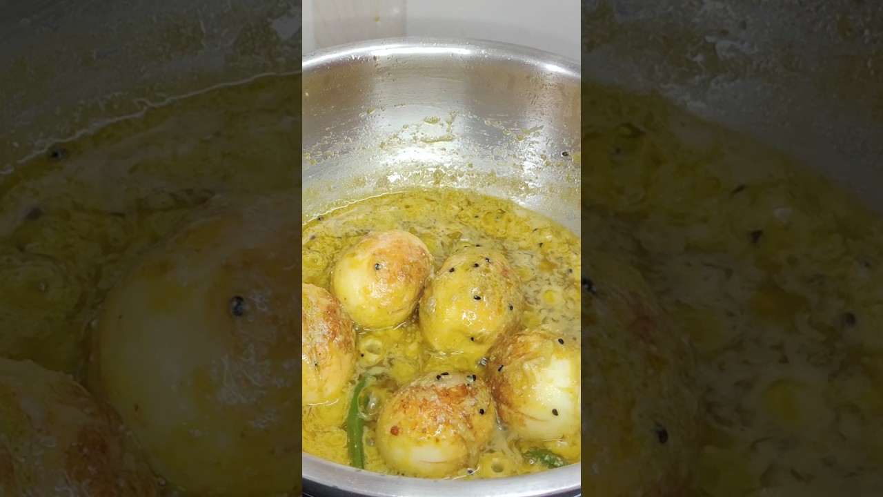 Egg curry with poppy seeds #food #egg #cooking #recipe #ytshorts