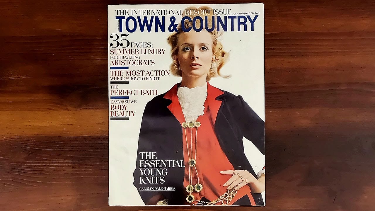 Town & Country July 1968 Summer Luxury Resorts | ASMR Magazine Flip Through