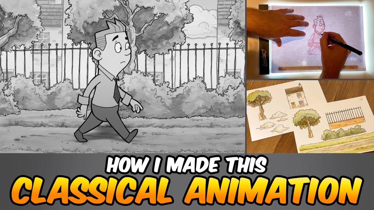 HAND DRAWN Animation using 'ROUGH ANIMATOR' app and 'KRITA'