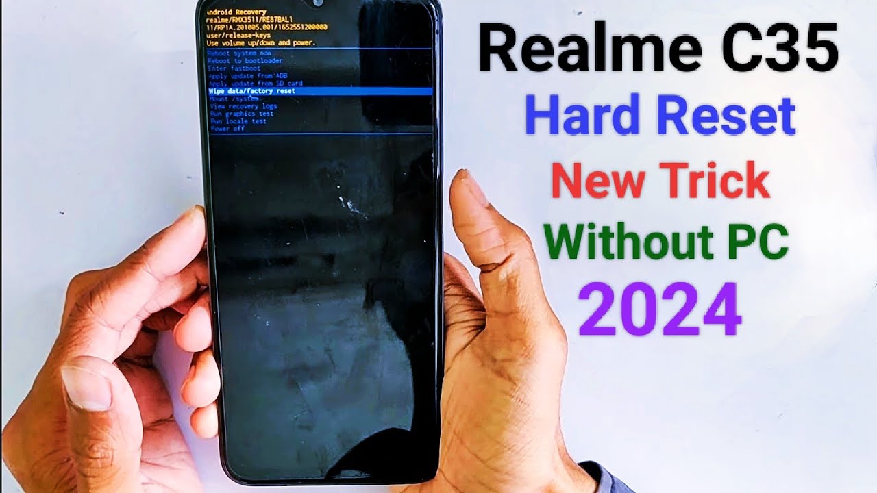 Realme C35 Hard Reset || Rmx3511 Pattern Unlock Without PC New Method 2024