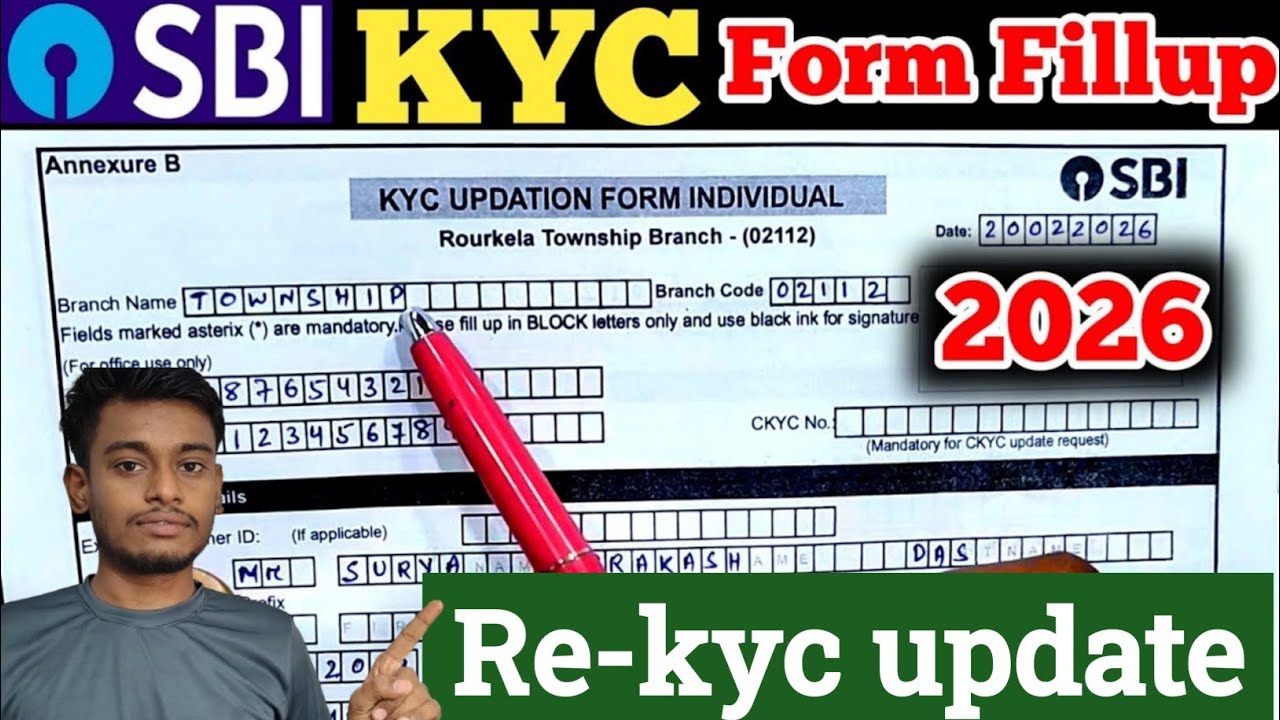 sbi kyc form fill up 2026 | sbi kyc form kaise bhare | kyc update in sbi bank account | kyc formfill