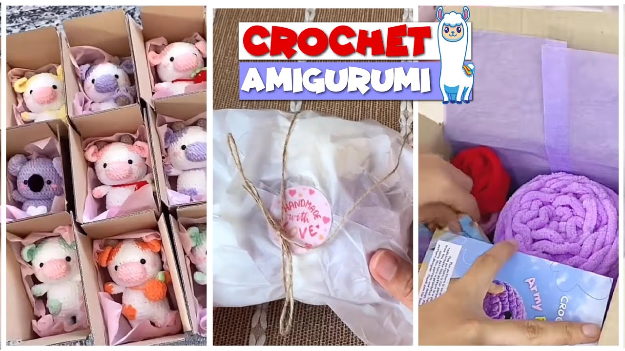 TikTok Crochet Amigurumi Packing Order Ideas 🐯🦊 K A W A I I  🦄🦒 Compilation #5 | @anea_design_studio
