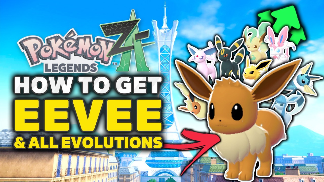 Pokemon Legends Z-A How To Get Eevee EARLY & ALL Evolutions - Umbreon Espeon Sylveon etc