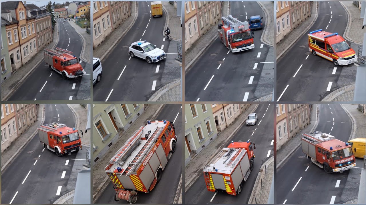 Einsatzfahrten FF Pulsnitz und Umgebung zur BMA (Fehlalarm) in der Schule Pulsnitz am 24.01.2024