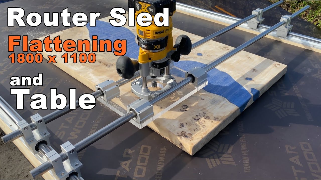 Router Sled For Flattening The Wood Slab / 우드슬램 수평잡기 지그