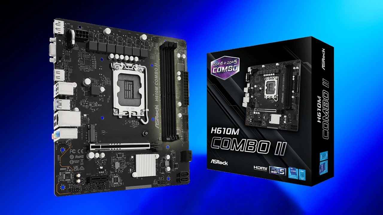 ASRock Silently Launches H610M COMBO II Second Motherboard With DDR4 And DDR5 DIMM Slots