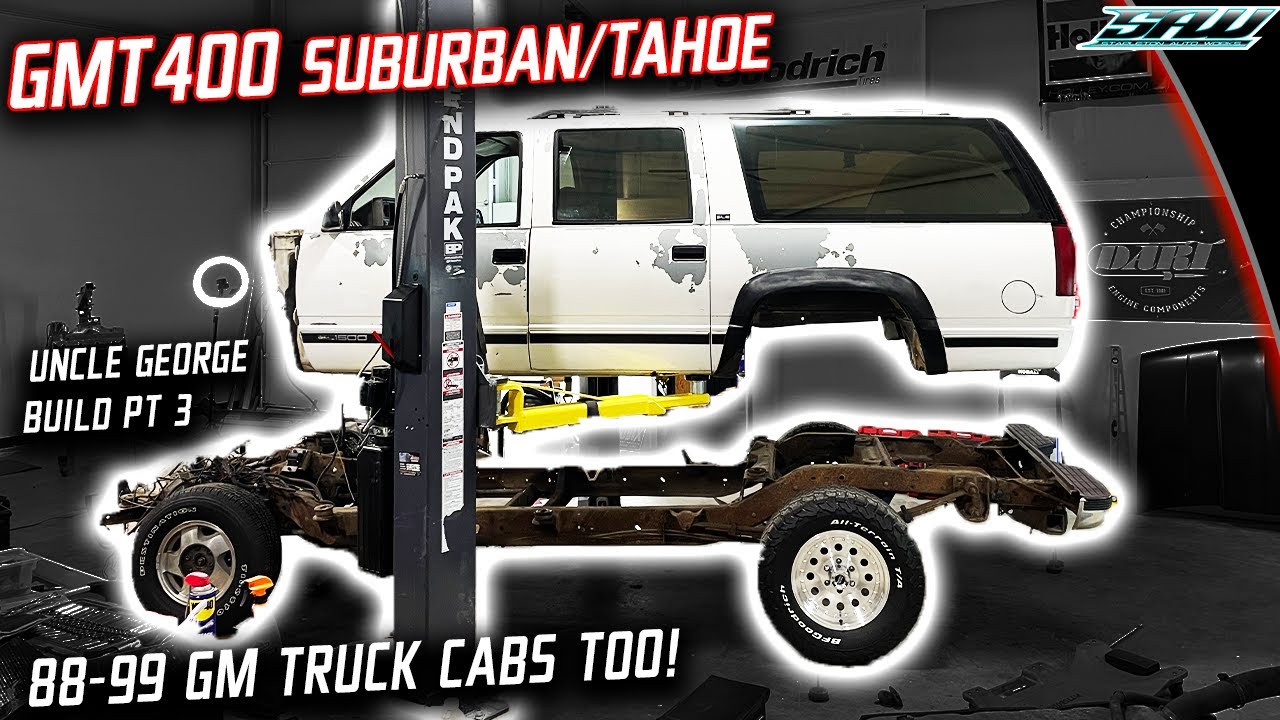GMT400 Suburban Frame Off Build: Body Removal & Getting Ready for Frame Paint! (What To Remove)