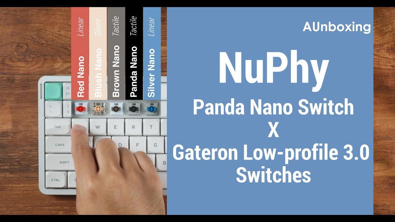 Nuphy Air75 V3 x Gateron Low profile 3 0 |  Panda Switches @nuphystudio