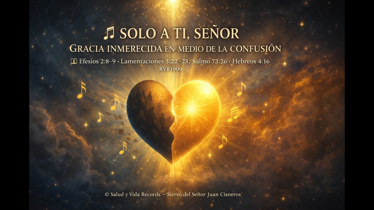 🎵 SOLO A TI, SEÑORGRACIA INMERECIDA EN MEDIO DE  DE LA CONFUSIÓN 📖Efesios 2:8–9 · Lamentaciones 3:22
