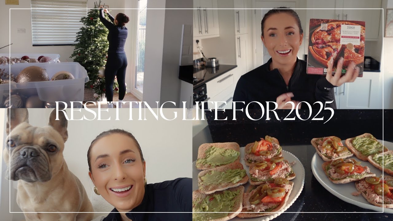 GETTING MY LIFE TOGETHER FOR 2025: resetting my space, grocery haul, tunacado sandwich & intentions