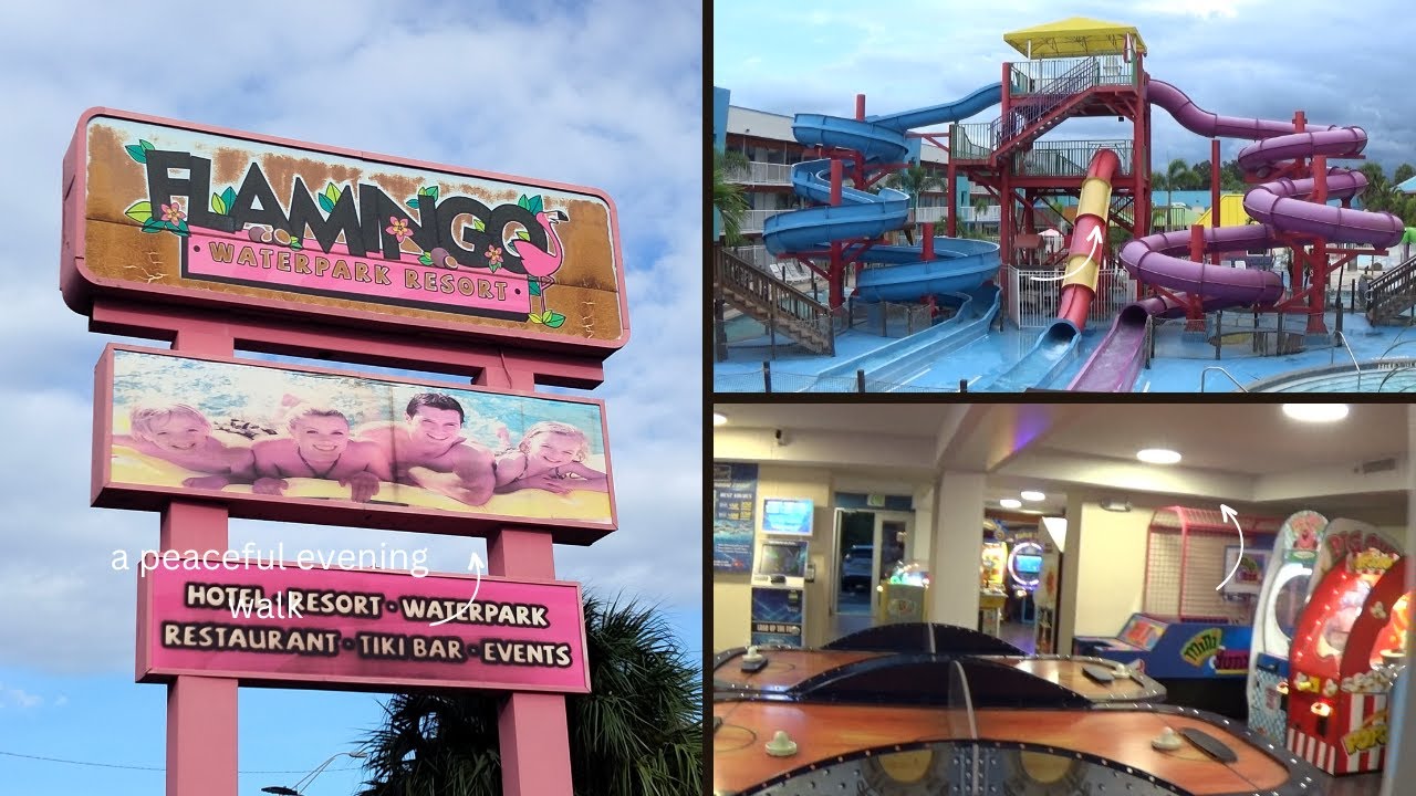 Flamingo Waterpark Resort in Kissimmee, Florida Tour of the Resort and Amenities