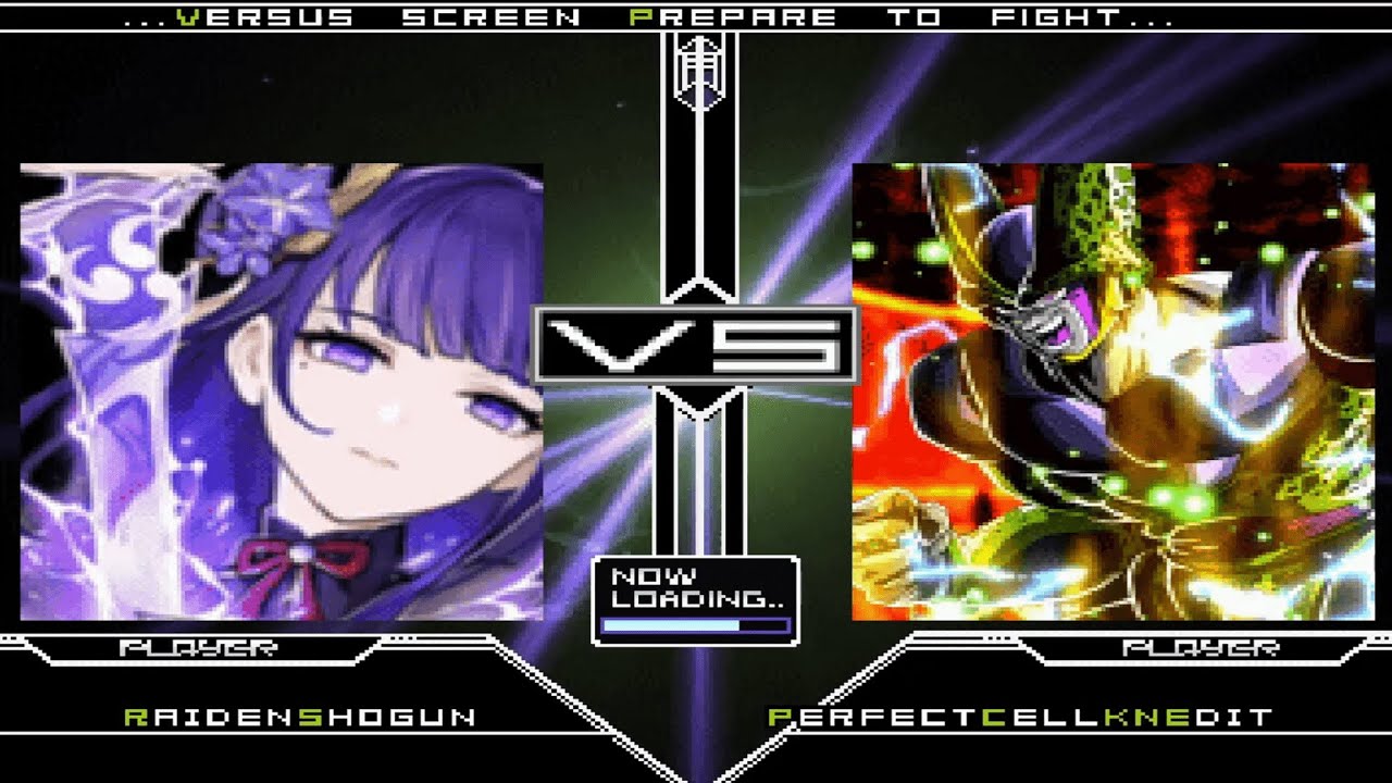 [WinMUGEN] Raiden Shogun vs Perfect Cell, Son Goku, Excellent Donald, Golden Wind