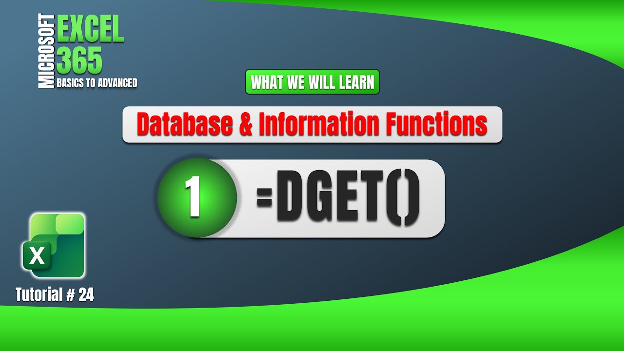 24.Powerful DGET function in Excel with Single/Multiple Criteria's | Alternative to VLOOKUP