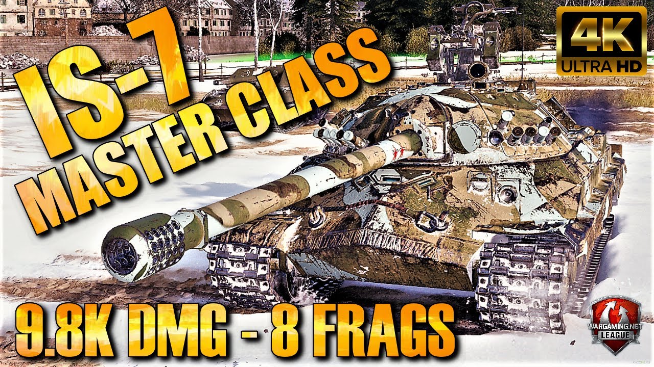 WoT IS-7 Gameplay &diams; 9.8k Dmg 8 Frags &diams; Heavy Tank Review 4k UHD