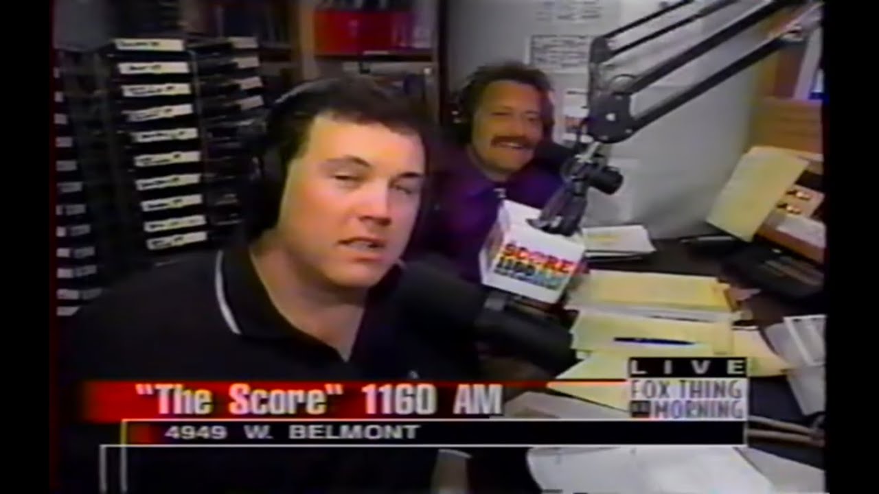 WSCR's Mike Murphy and Fred Huebner are interviewed on Fox 32