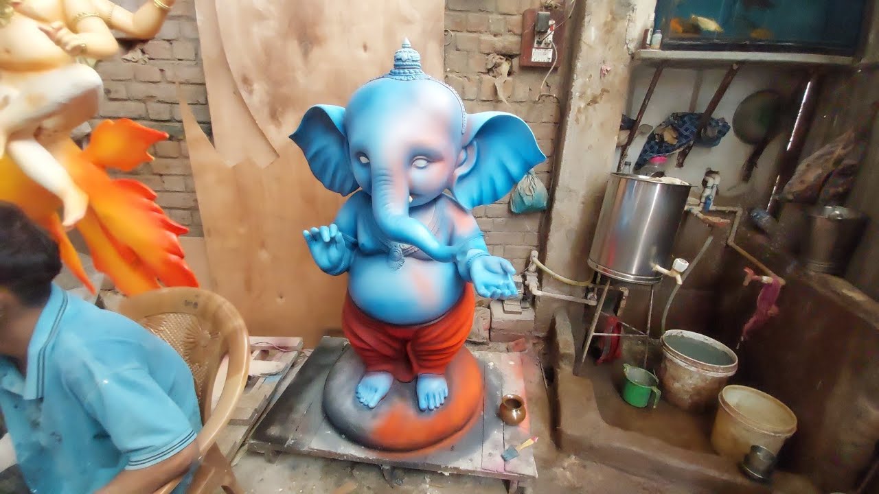 कलीराम मूर्तिकार खैरागढ़ 👌🏻#morchhattisgarh #murtikala #murtikar#thanaud  #ganeshmurthi #bappamorya