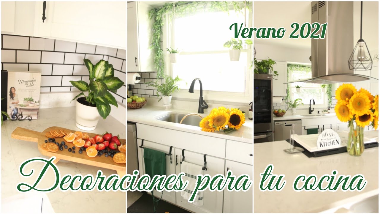 Ideas para decorar la cocina en temporada de verano 2021con plantas naturales