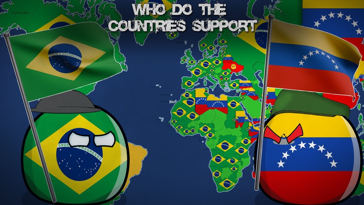 WHO DO THE COUNTRIES SUPPORT? BRAZIL or VENEZUELA?  Alternative Mapping P38